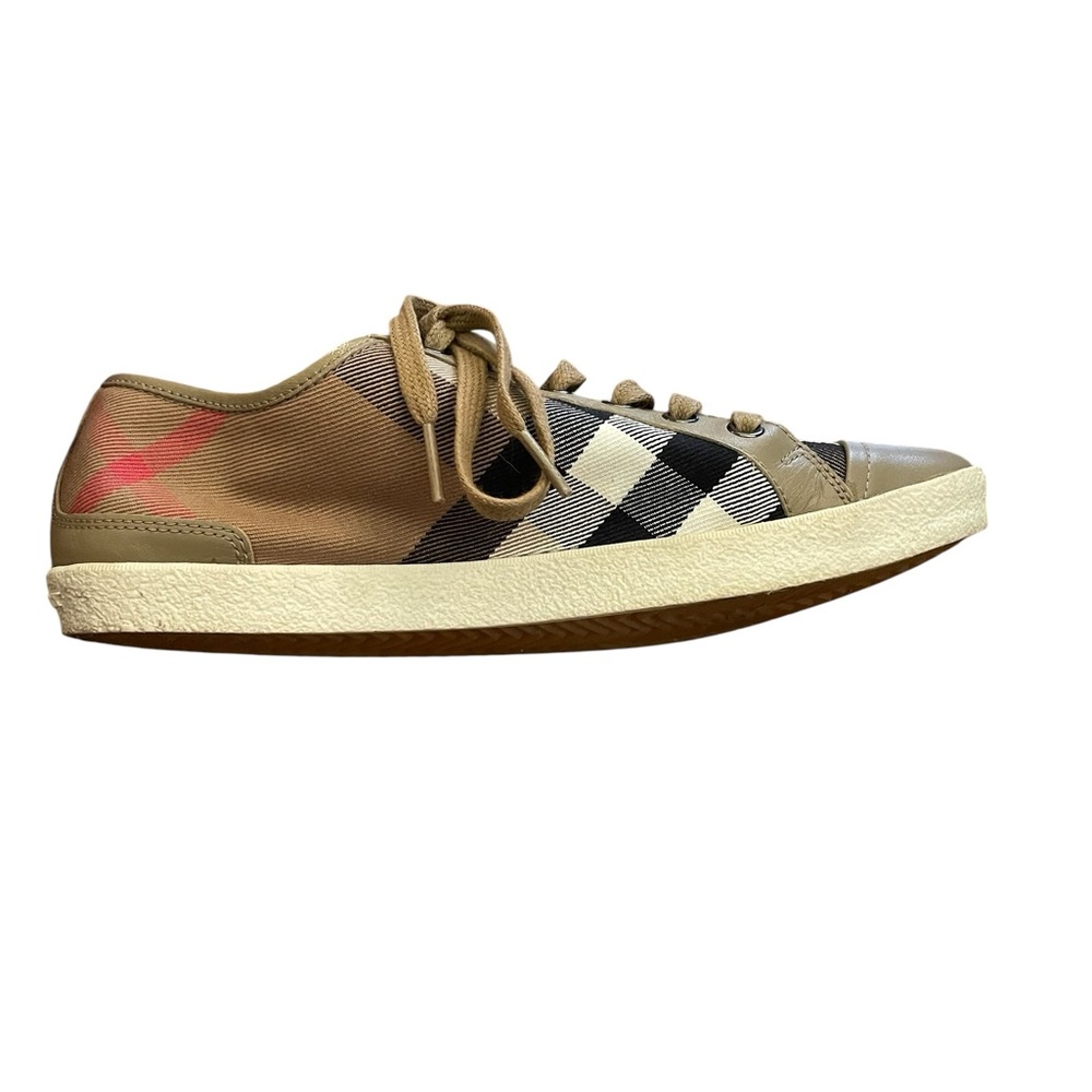 Burberry Nova Check Pattern Canvas Sneakers - Picture 9 of 15